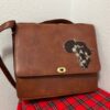 Leather Laptop Bag-Brown